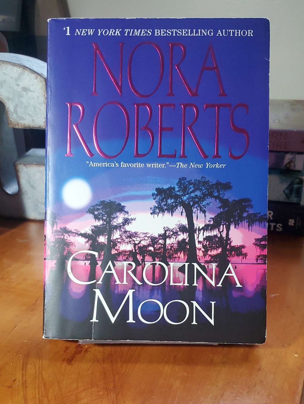 Nora Roberts "Carolina Moon" Paperback - Purple Blue Pink Cover